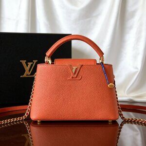 Louis Vuitton Capucines BB Taurillon Orange